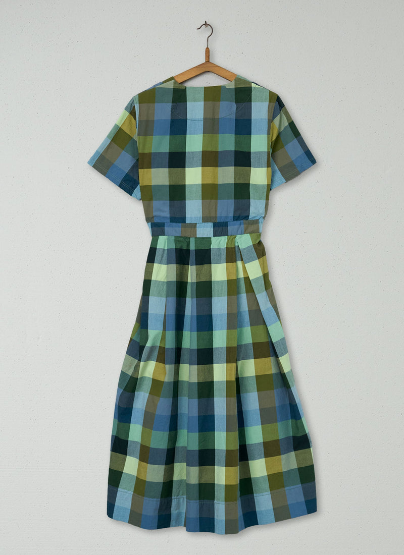 Reworn Check Cotton Dress Size 12 (1148) | Juniper