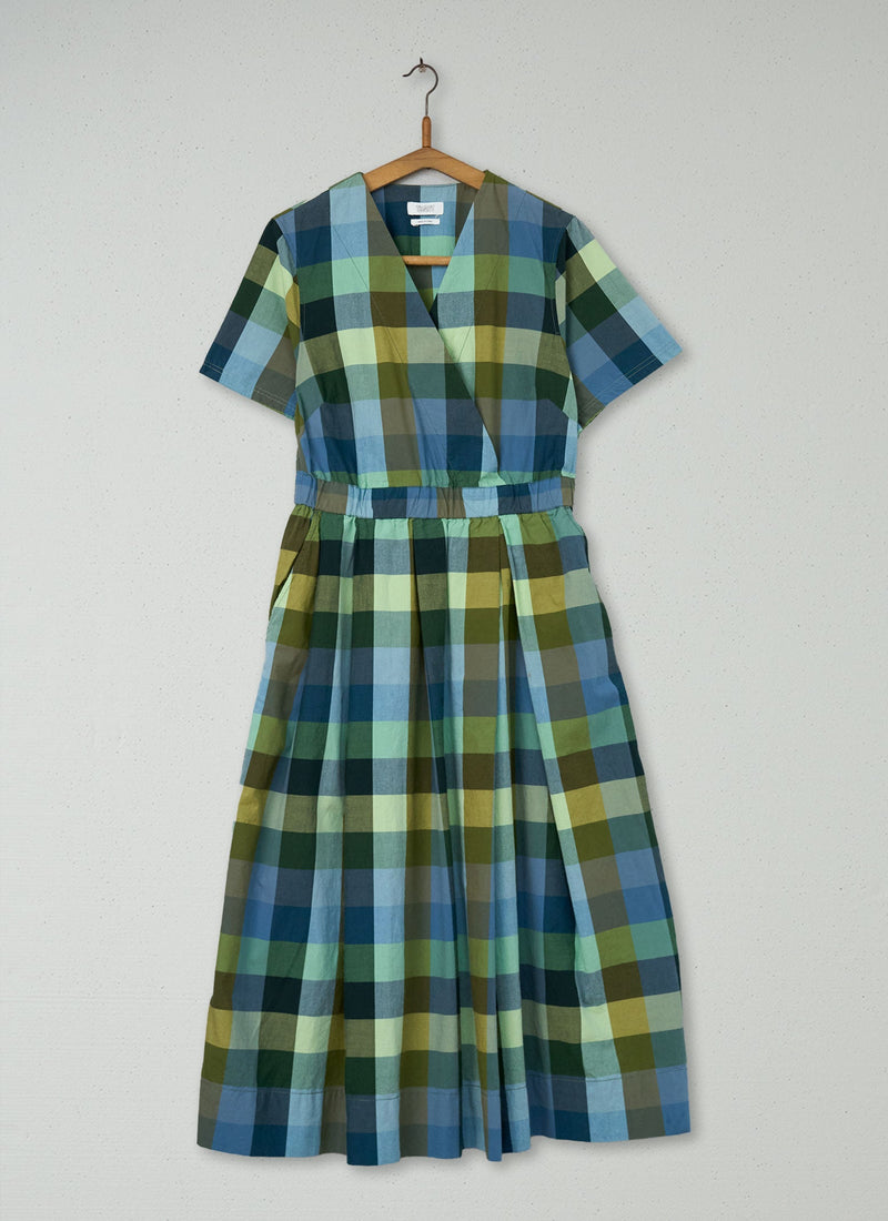 Reworn Check Cotton Dress Size 12 (1148) | Juniper