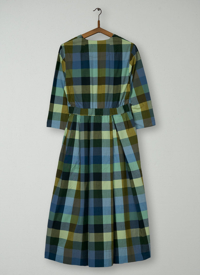 Reworn Check Cotton Dress Size 8 (1689) | Multi