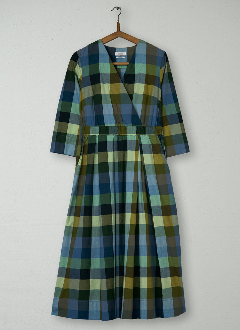 Reworn Check Cotton Dress Size 8 (1689) | Multi