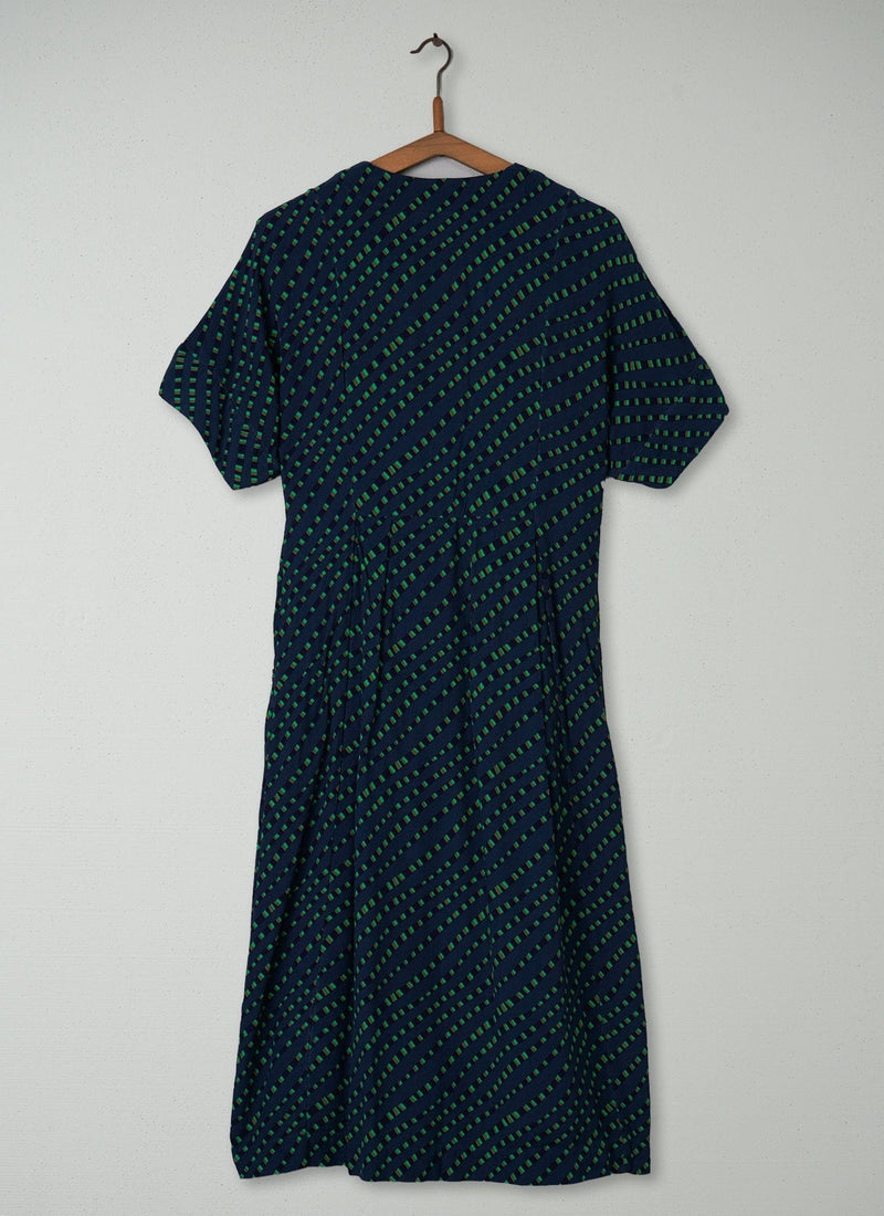 Reworn Print Crepe Dress Size S (338) | Multi