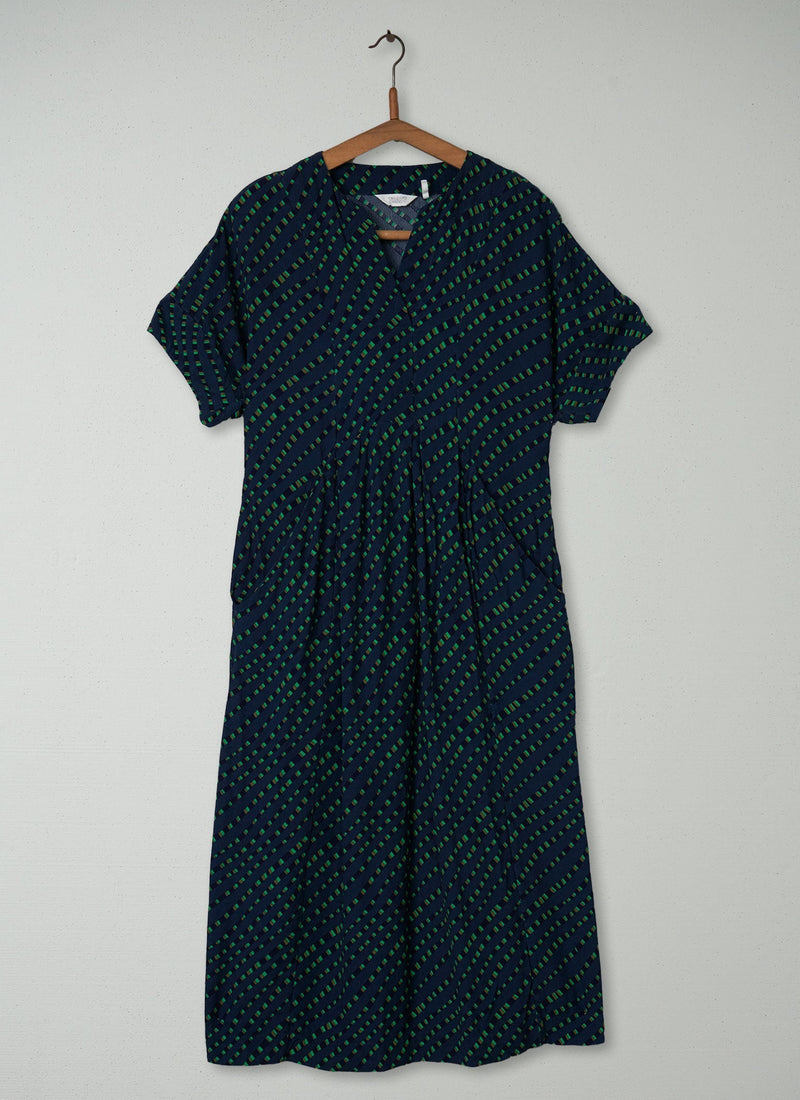 Reworn Print Crepe Dress Size S (338) | Multi