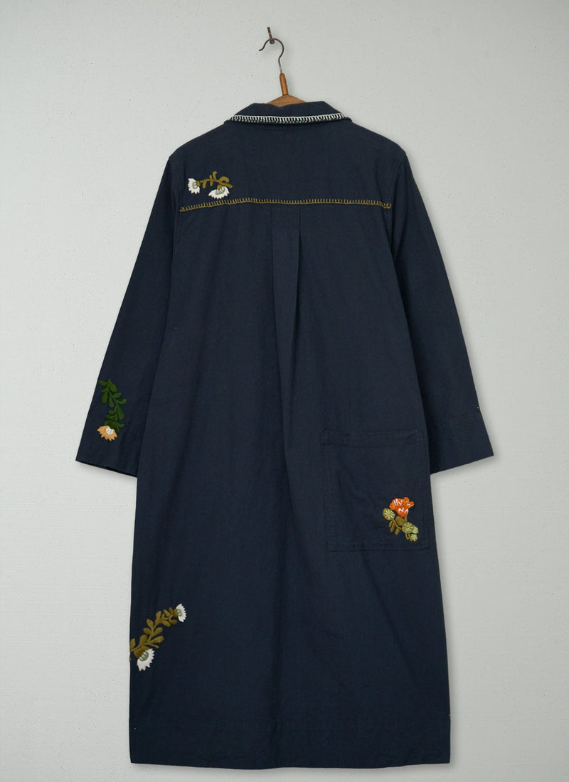 Reworn Embroidered Shirt Dress Size 16 (2003) | Multi
