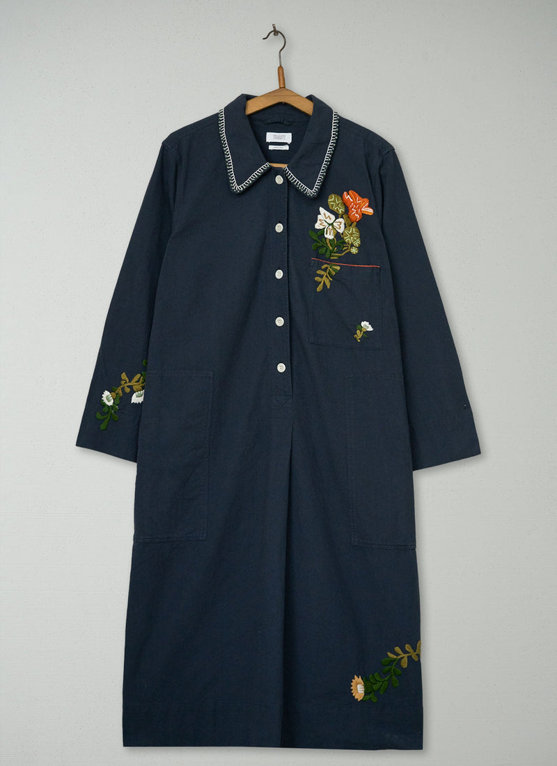 Reworn Embroidered Shirt Dress Size 16 (2003) | Multi