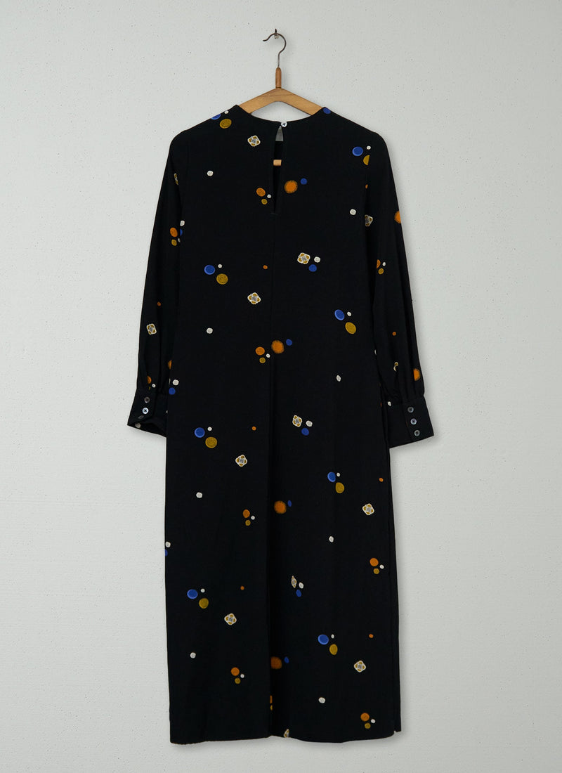 Reworn Dot Print Column Dress Size 8 (1299) | Multi