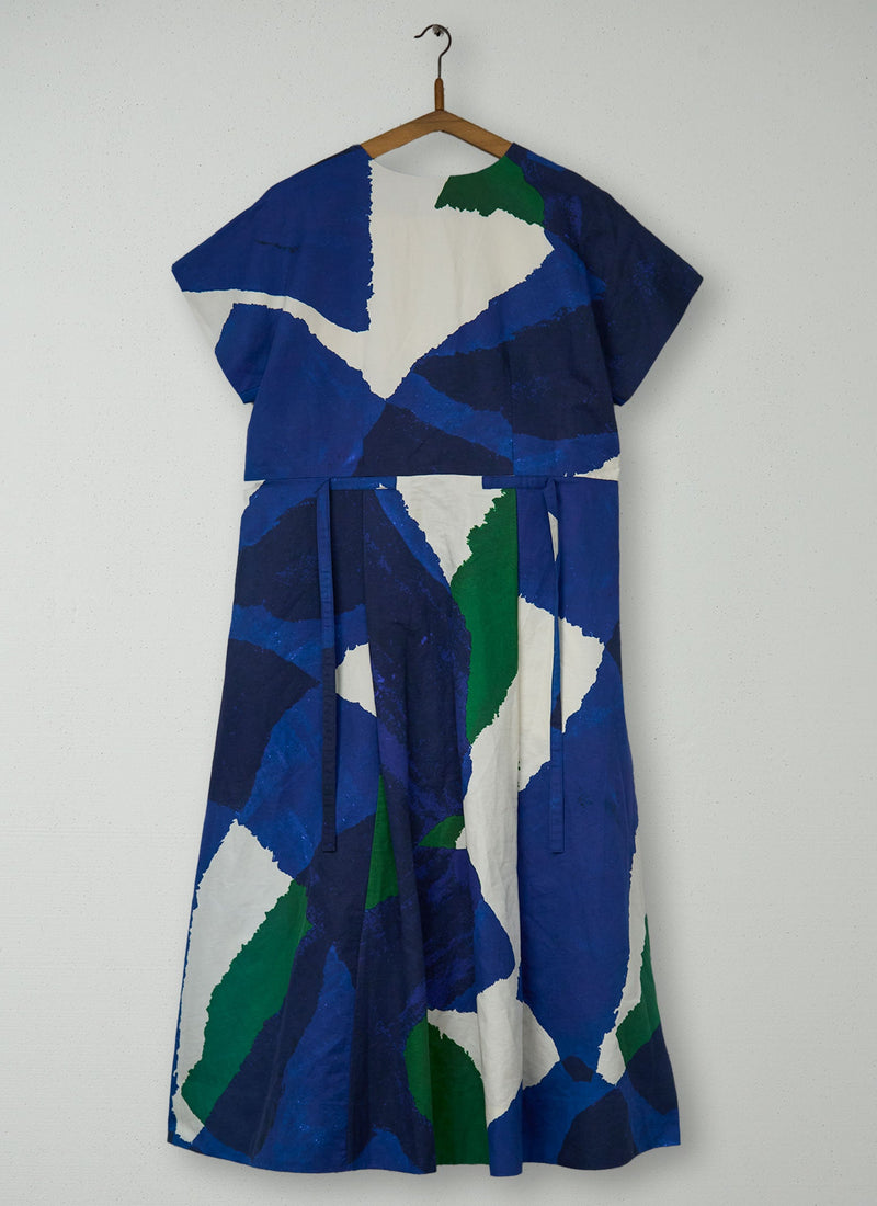 Reworn Washi Print Dress Size M (1569) | Multi