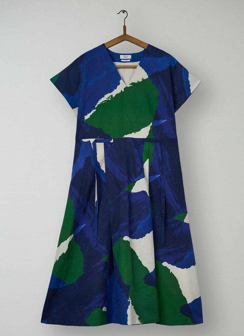 Reworn Washi Print Dress Size M (1569) | Multi
