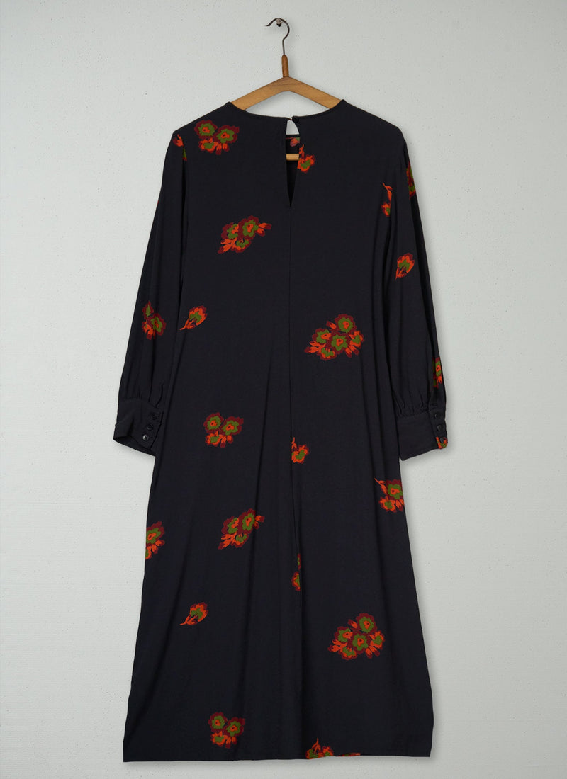Reworn Floral Print Column Dress Size 12 (2095) | Multi