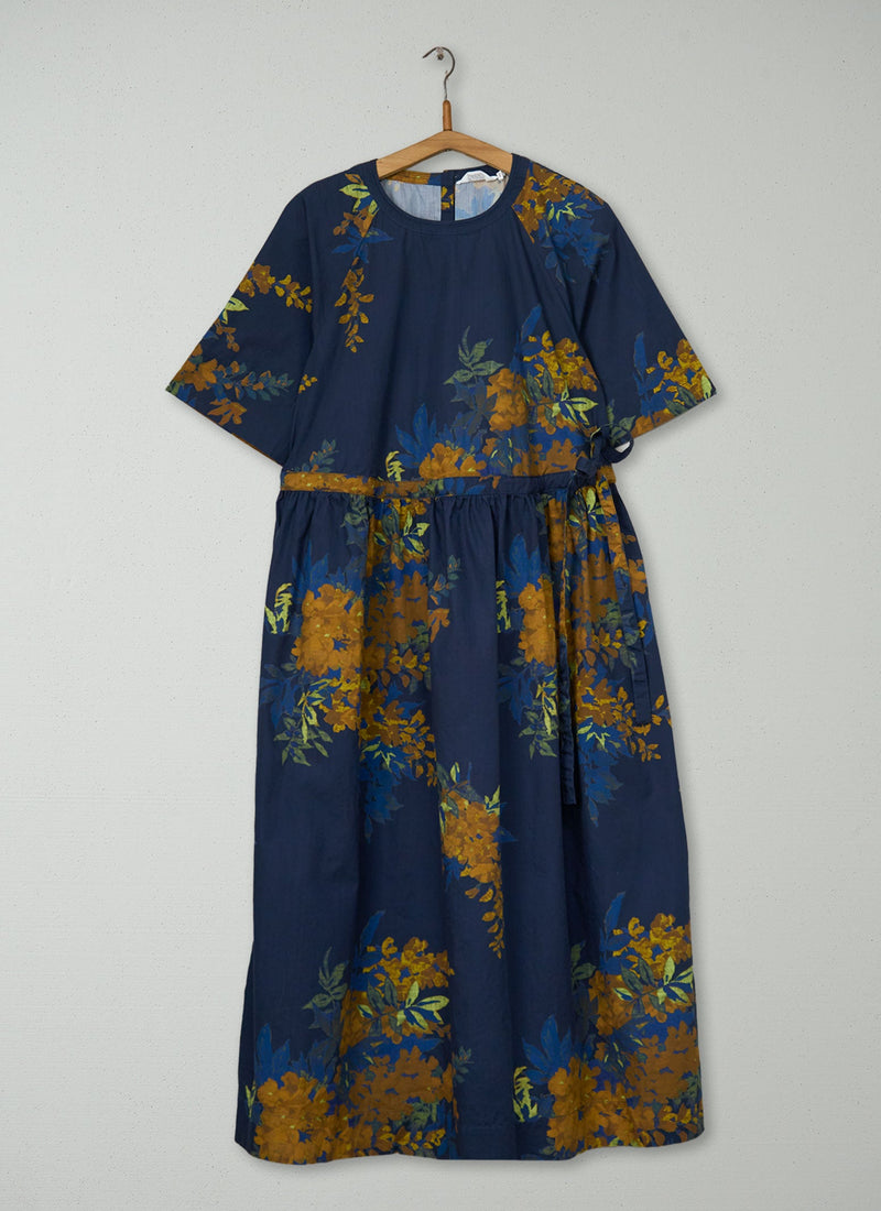 Reworn Botanical Print Dress Size M (2178) | Multi