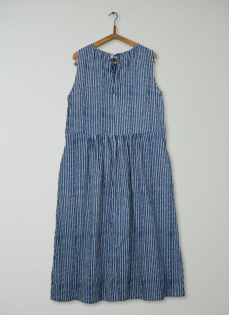Reworn Stripe Cotton Dress Size 18 (2157) | Multi