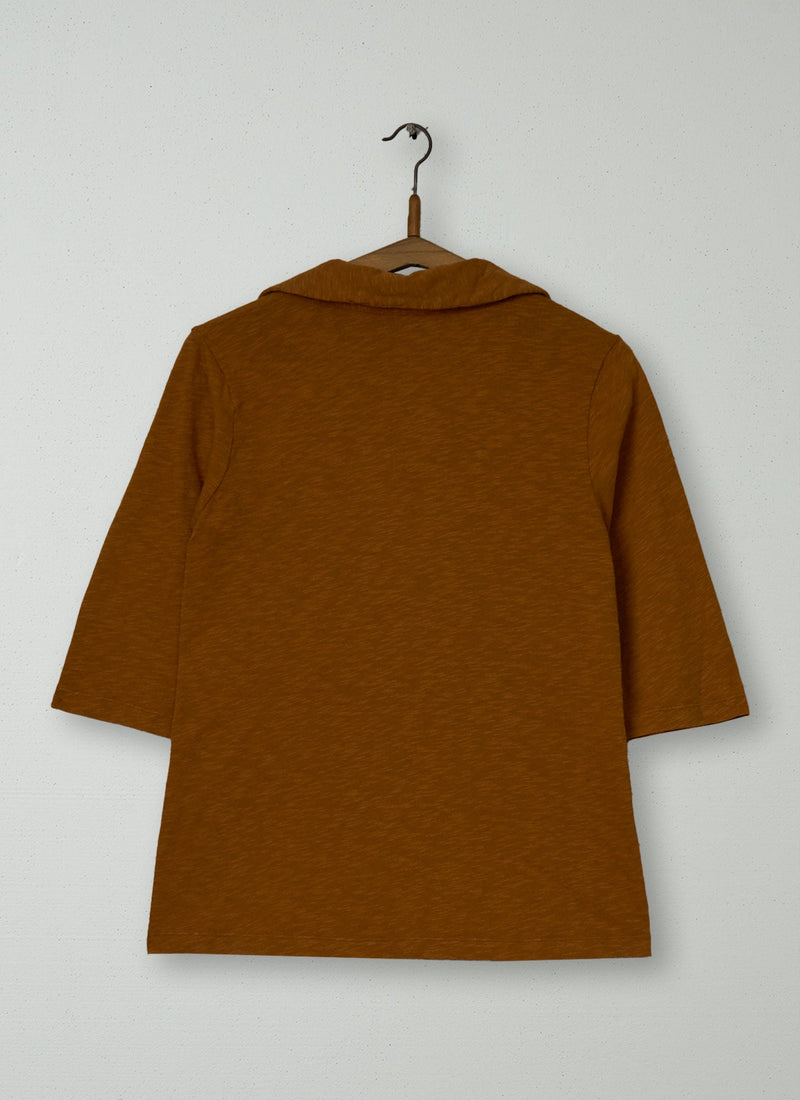 Reworn Round Collar Tee Size M (193) | Cumin