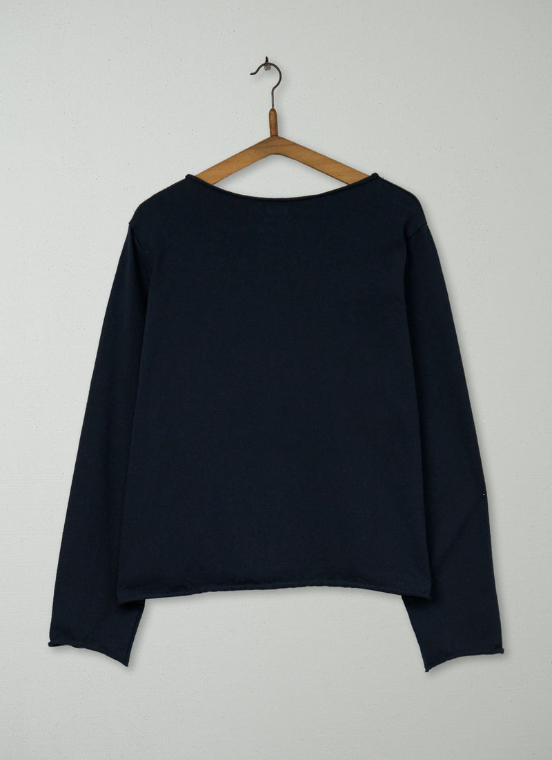 Reworn Cotton Circular Top Size XL (099) | Charcoal