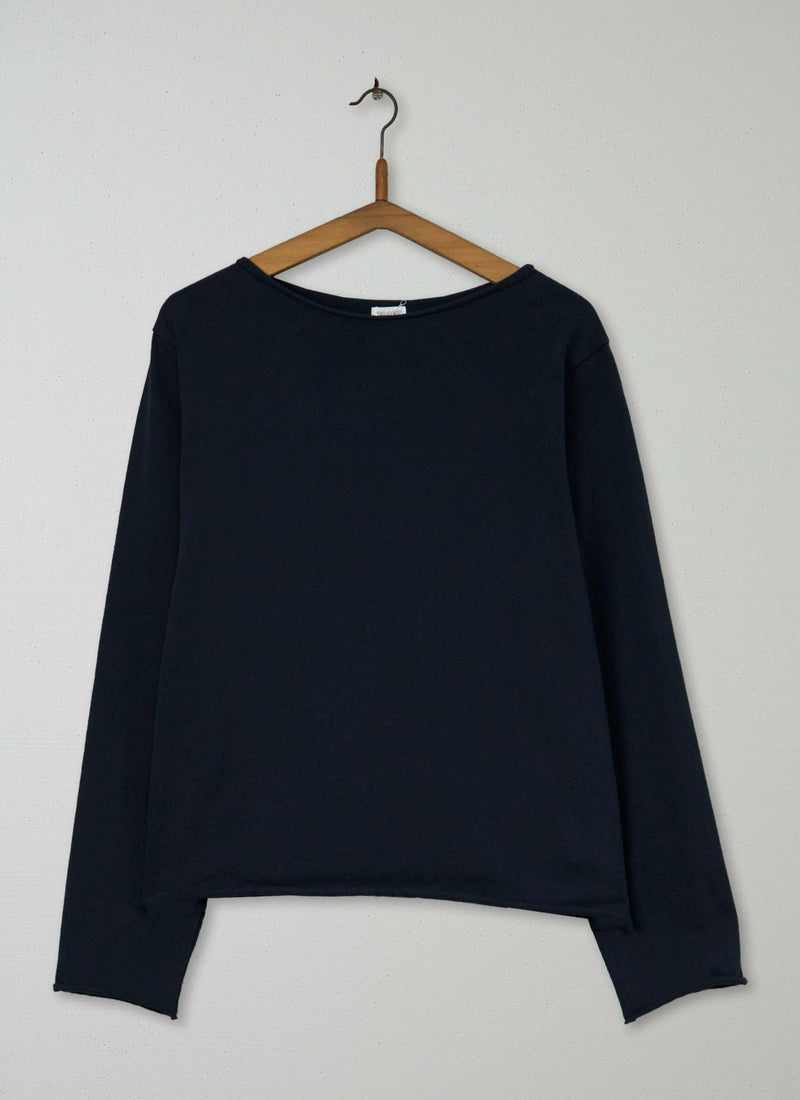 Reworn Cotton Circular Top Size XL (099) | Charcoal