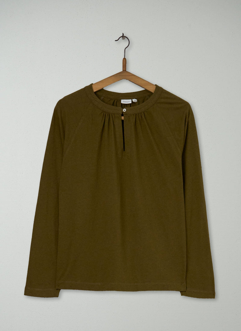Reworn Cotton Linen Jersey Smock Size S (098) | Montella