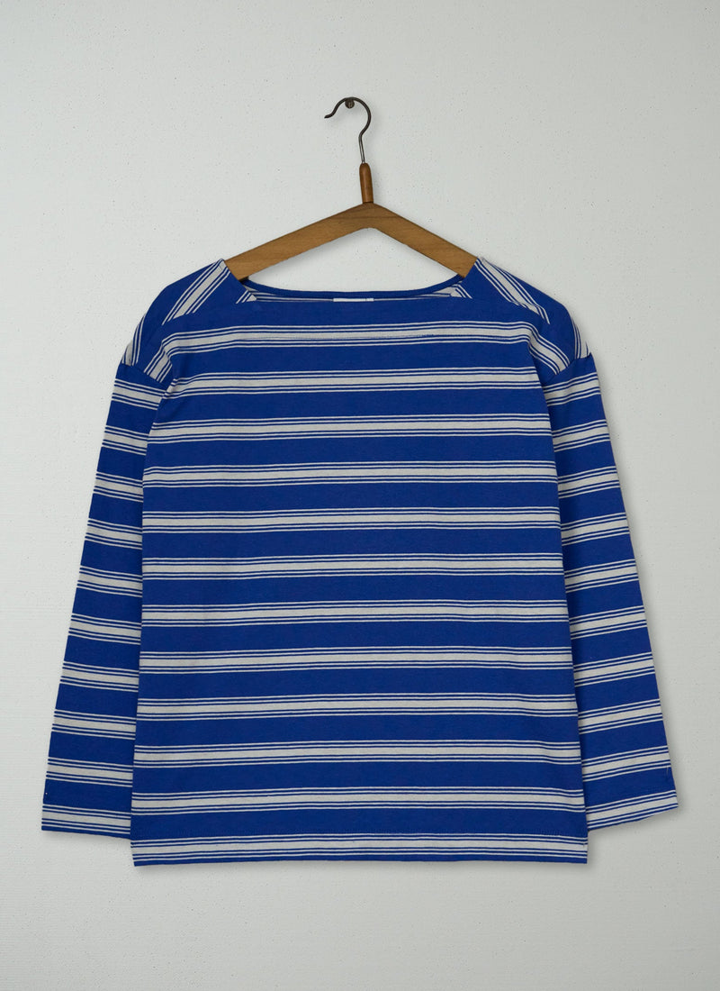 Reworn Stripe Cotton Long Sleeve Tee Size XXS (186) | Multi
