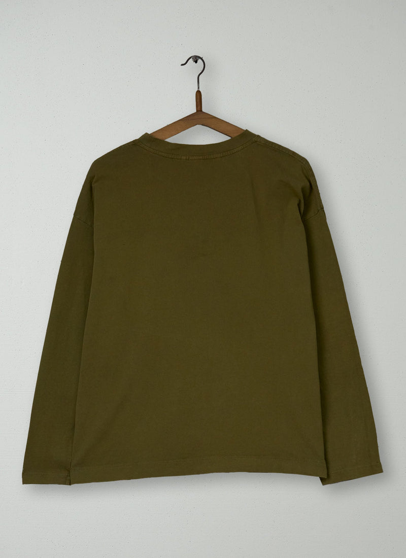 Reworn Patch Pocket Cotton Tee Size M (122) | Brass