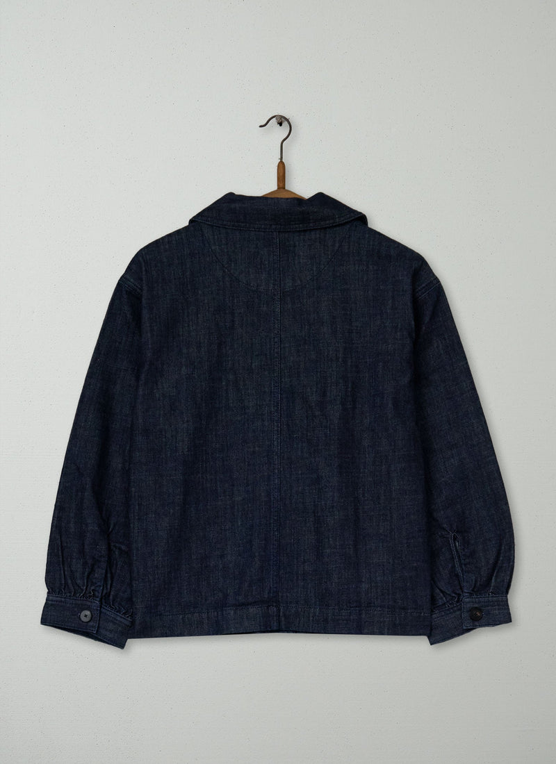 Reworn Denim Jacket Size 8 (186) | Indigo