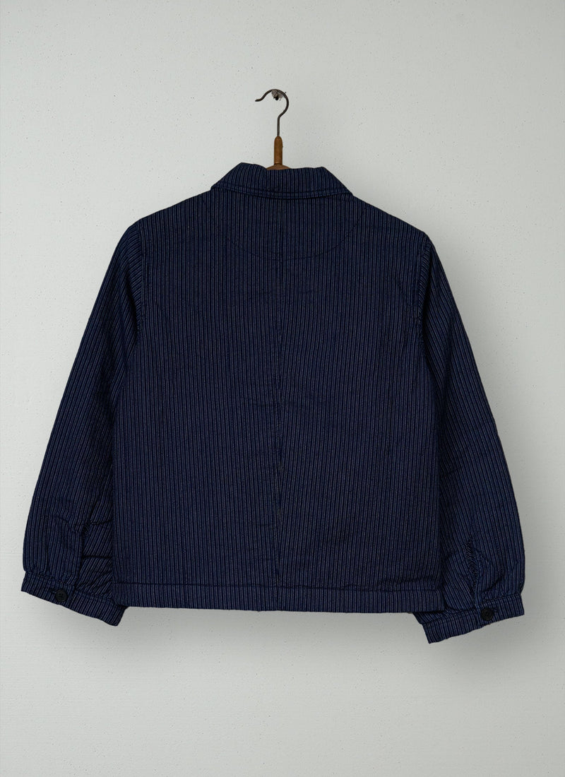 Reworn Quilted Jacket Size 8 (216) | Indigo
