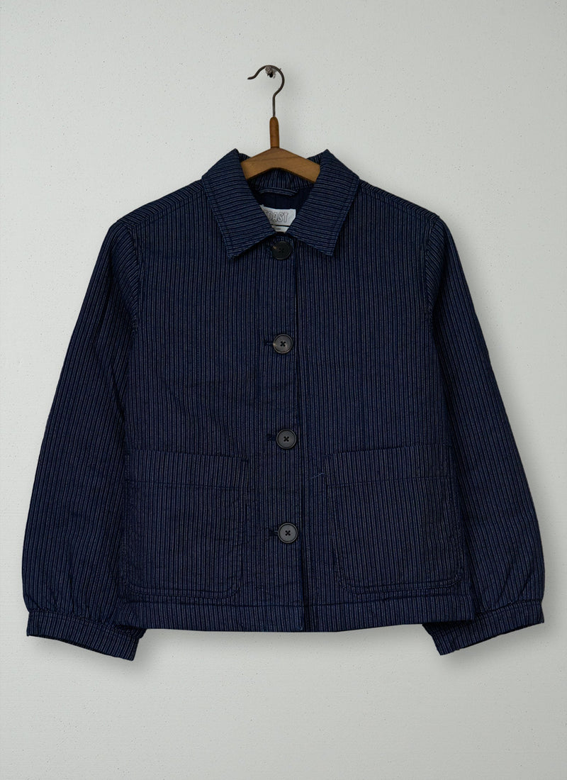 Reworn Quilted Jacket Size 8 (216) | Indigo