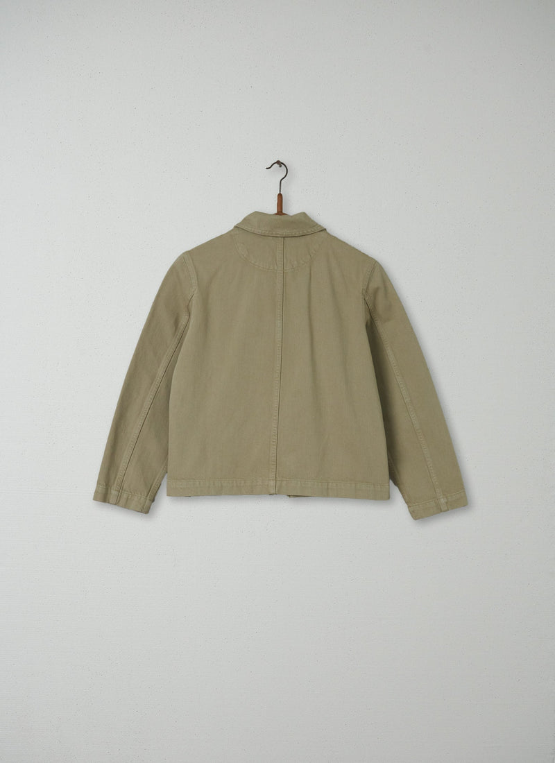 Reworn Workwear Jacket Size 6 (013) | Stone