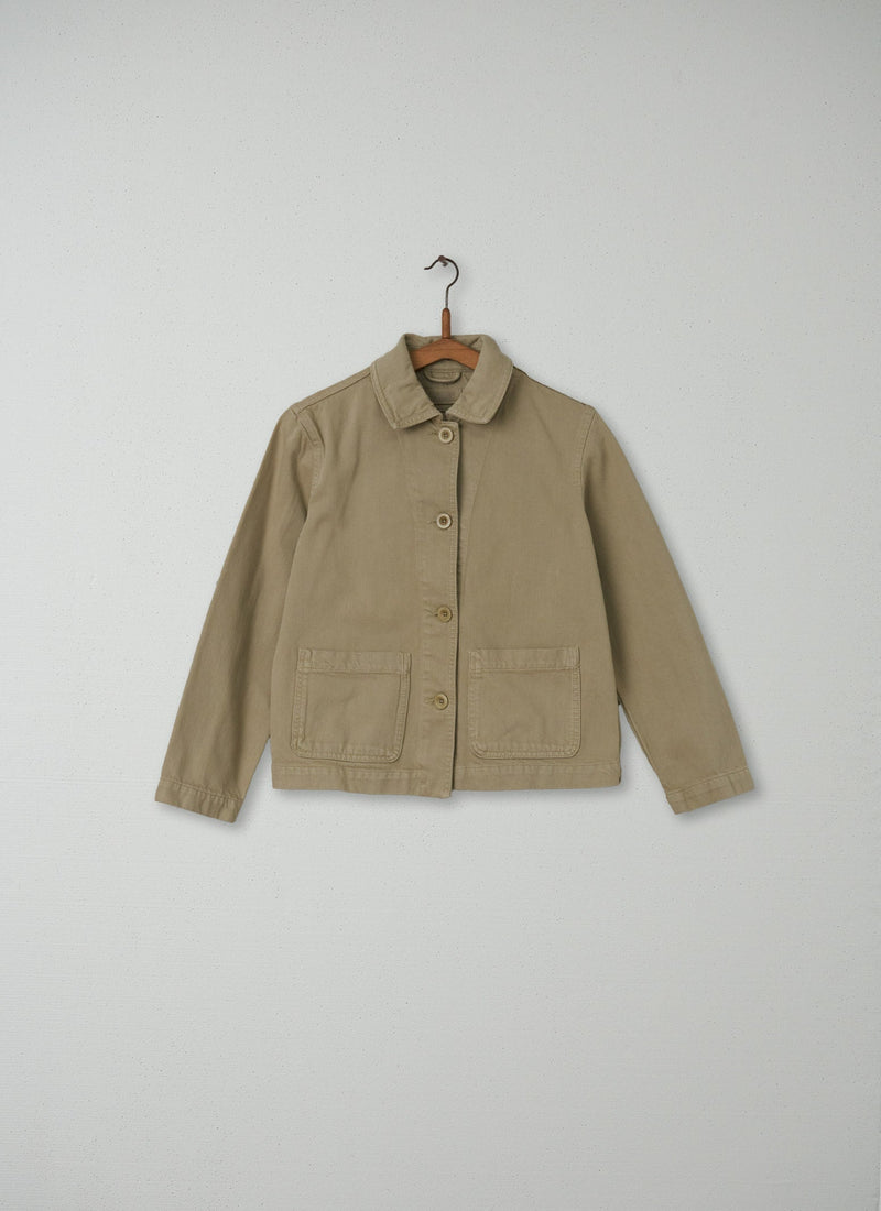 Reworn Workwear Jacket Size 6 (013) | Stone