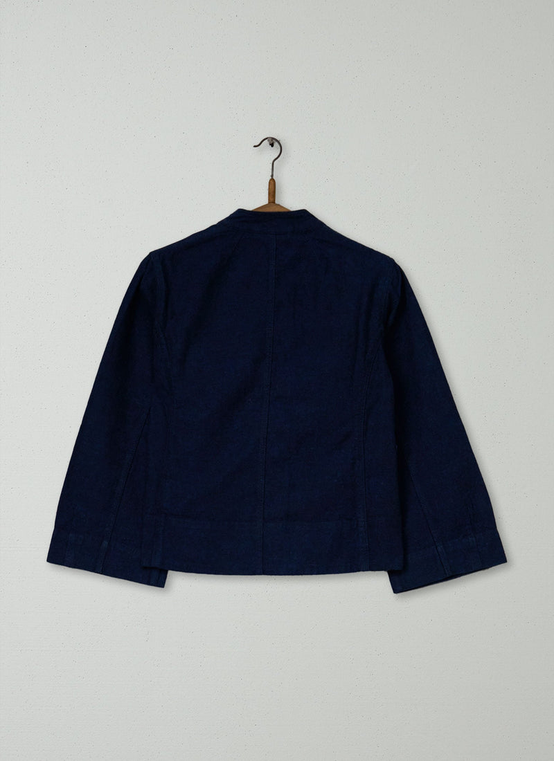 Reworn Patch Pocket Jacket Size 4 (191) | Indigo