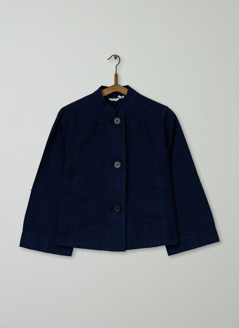 Reworn Patch Pocket Jacket Size 4 (191) | Indigo