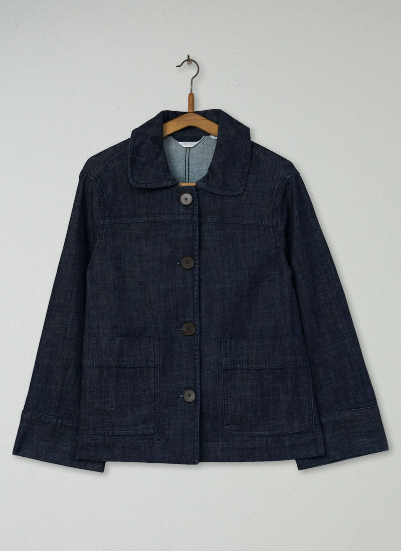 Reworn Wide Sleeve Denim Jacket Size M (145) | Indigo