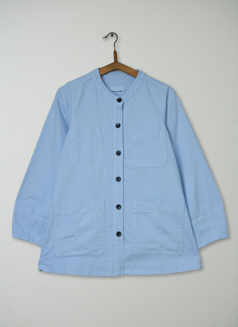 Reworn Lightweight Organic Jacket Size 4 (255) | Pale Blue