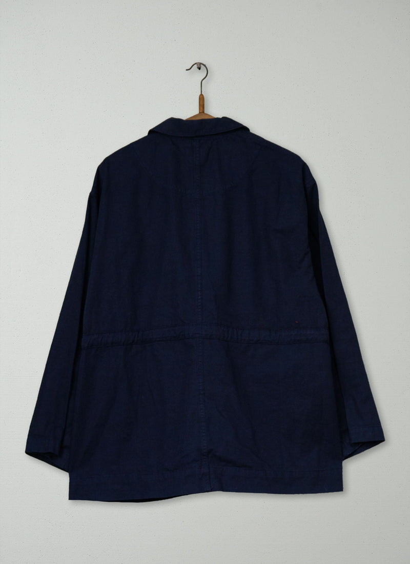 Reworn Cotton Utiltiy Jacket Size 14 (231) | Dark Navy
