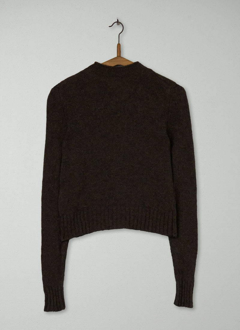 Reworn Wool Neat Cardigan Size XS (377) | Bracken