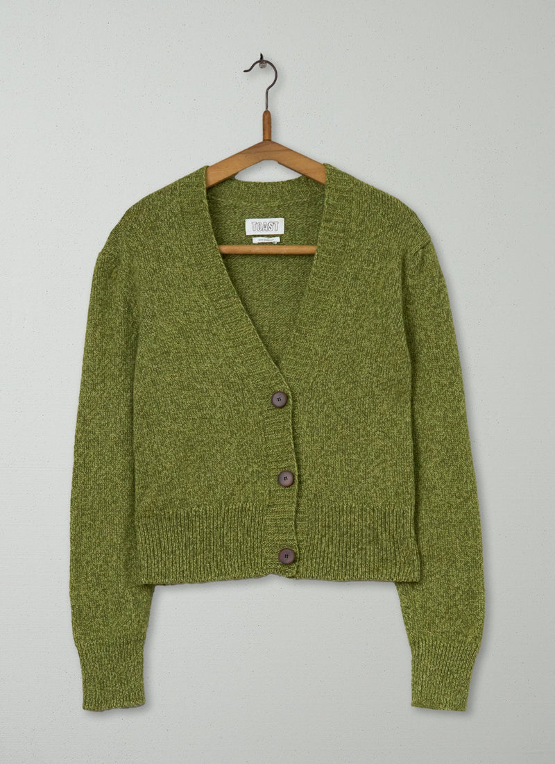 Reworn V Neck Wool Cardigan Size S (502) | Apple