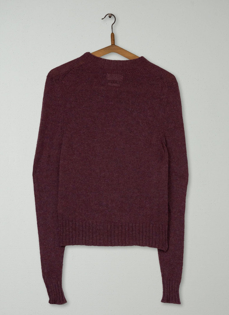 Reworn Neat Wool Cardigan Size S (636) | Rosewood