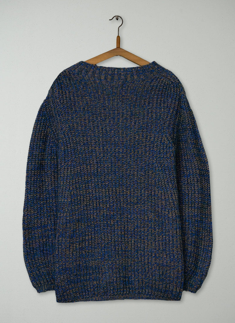 Reworn Fisherman Rib Tunic Size M (587) | Multi