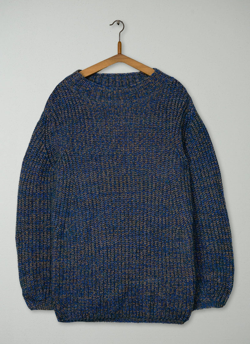Reworn Fisherman Rib Tunic Size M (587) | Multi