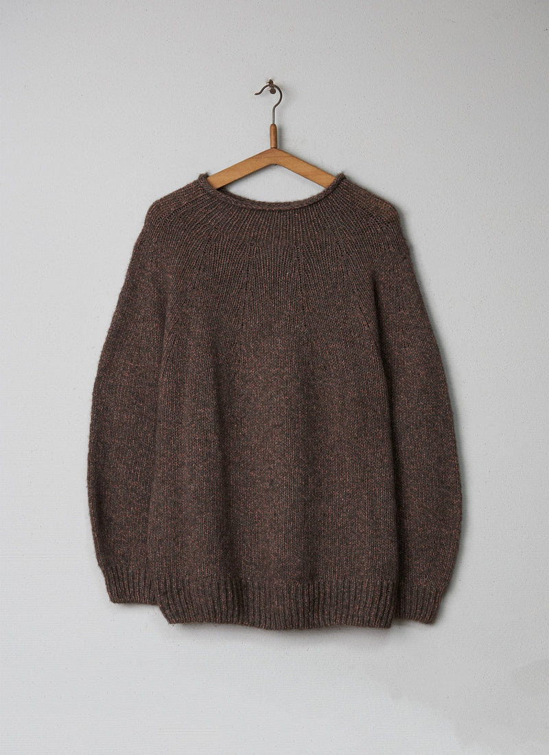 Reworn Yak Wool Sweater Size M (022) | Amber Marl
