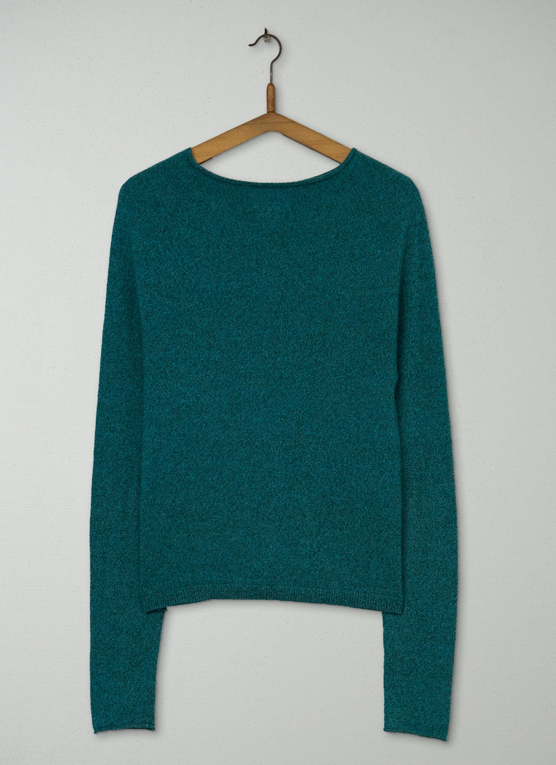 Reworn Wool Cashmere Sweater Size M (370) | Jade