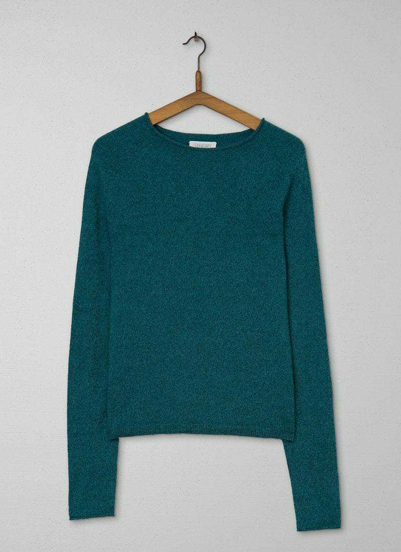 Reworn Wool Cashmere Sweater Size M (370) | Jade