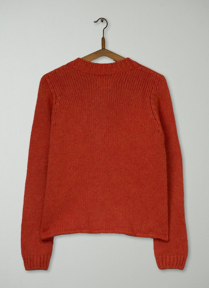 Reworn Soft Cotton Merino Cardigan Size S (600) | Blaze