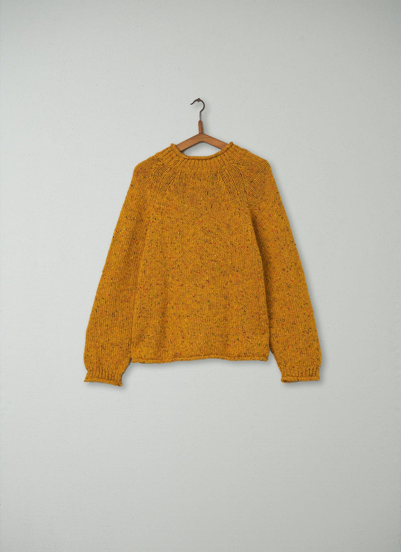 Reworn Easy Wool Sweater Size L (051) | Mimosa Yellow