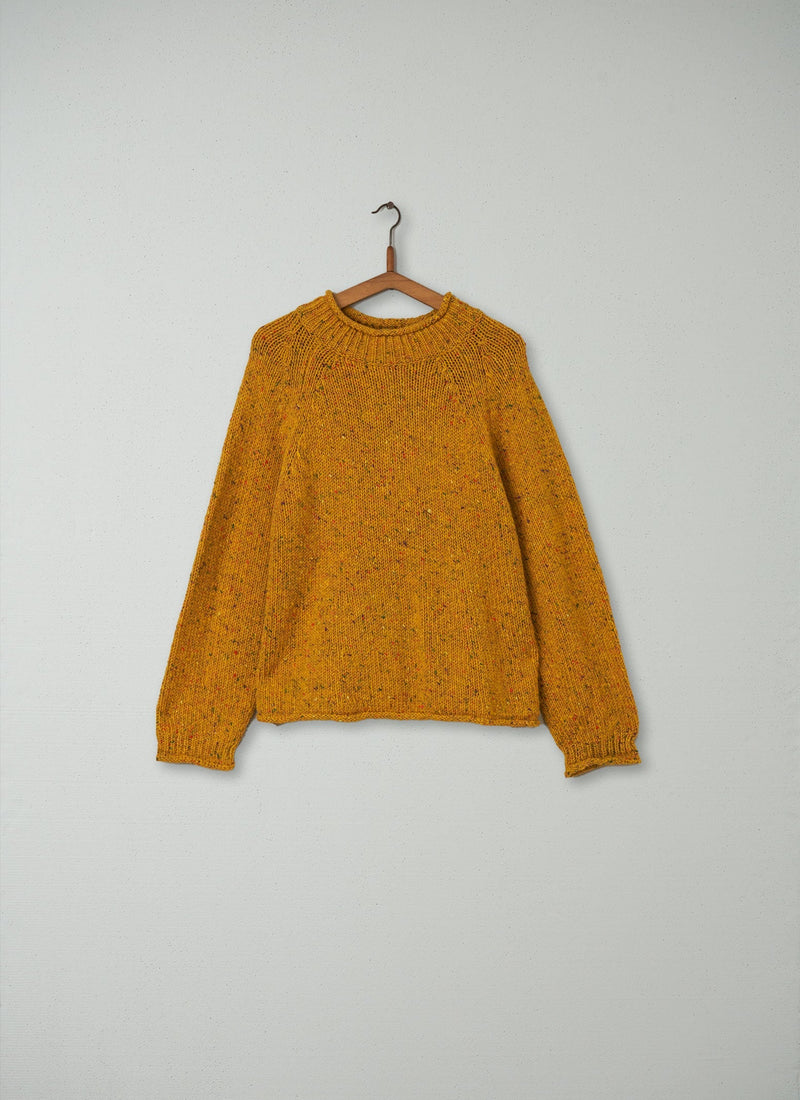 Reworn Easy Wool Sweater Size L (051) | Mimosa Yellow