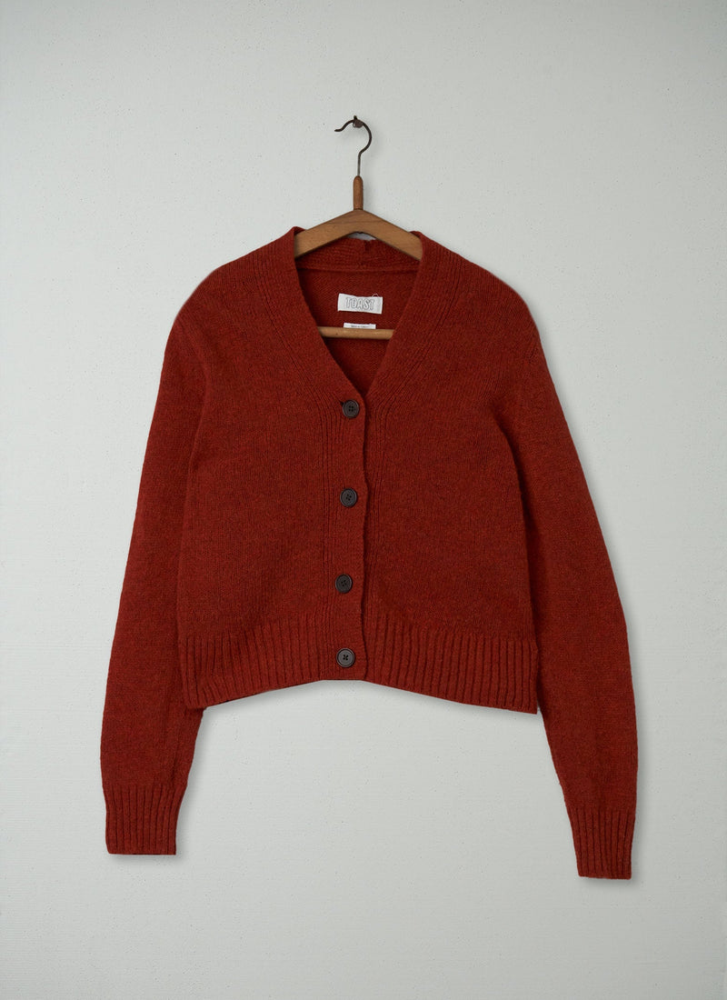 Reworn V-Neck Cardigan Size M (098) | Harissa