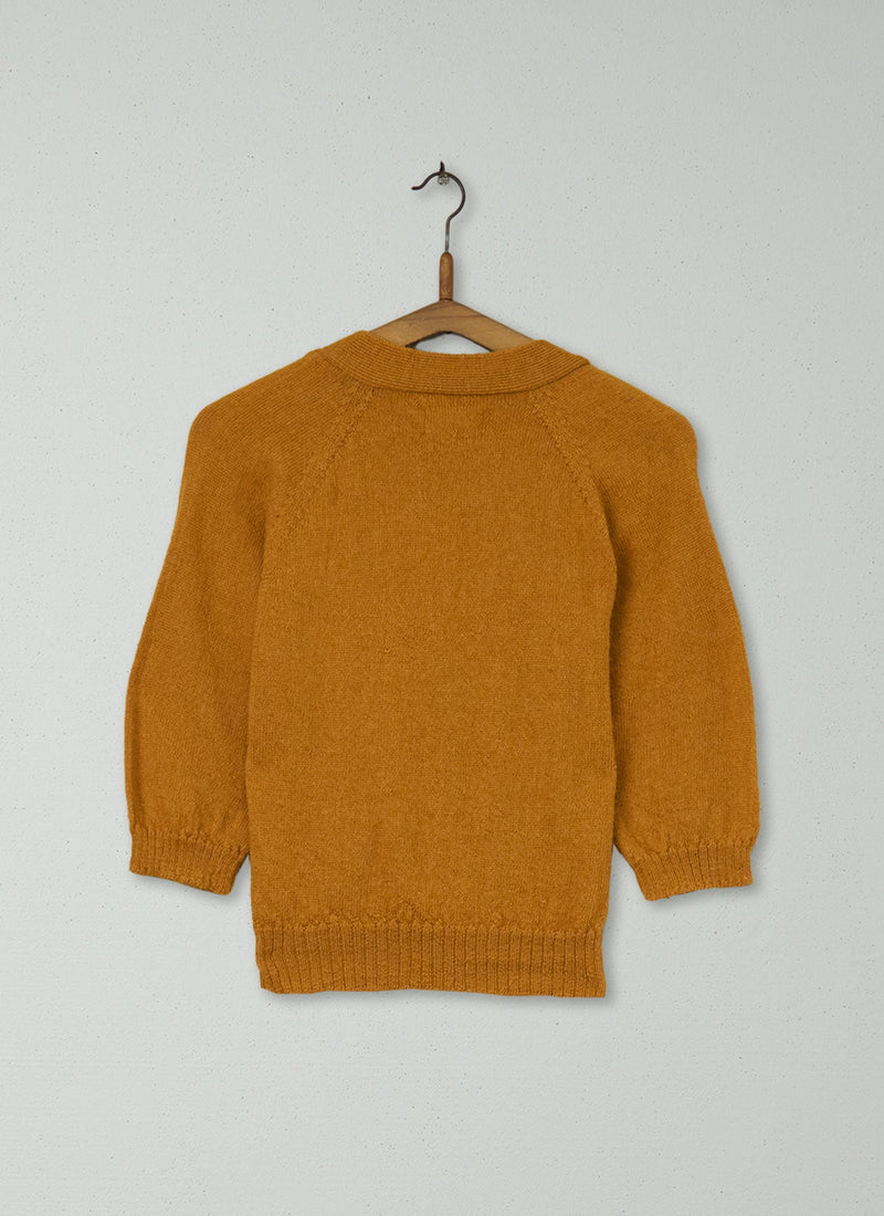 Reworn Half Sleeve Alpaca Cardigan Size S (431) | Butternut