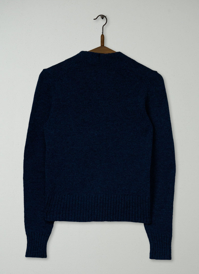 Reworn Kaia Wool V-Neck Cardigan Size XXS (515) | Petrol