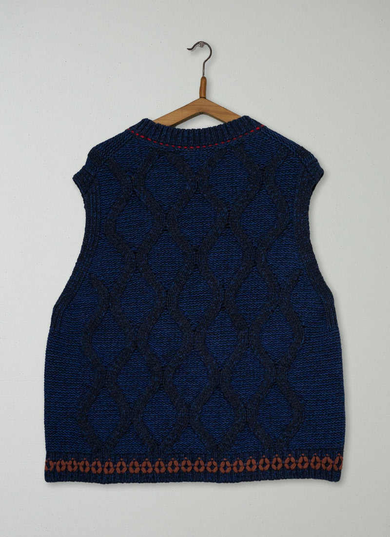 Reworn Cable Knit Tank Size S (750) | Multi