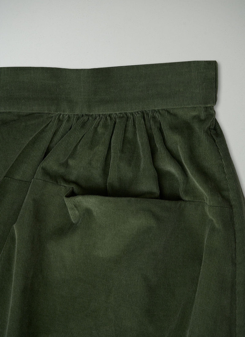 Reworn Needlecord Skirt Size 16 (221) | Black Forest