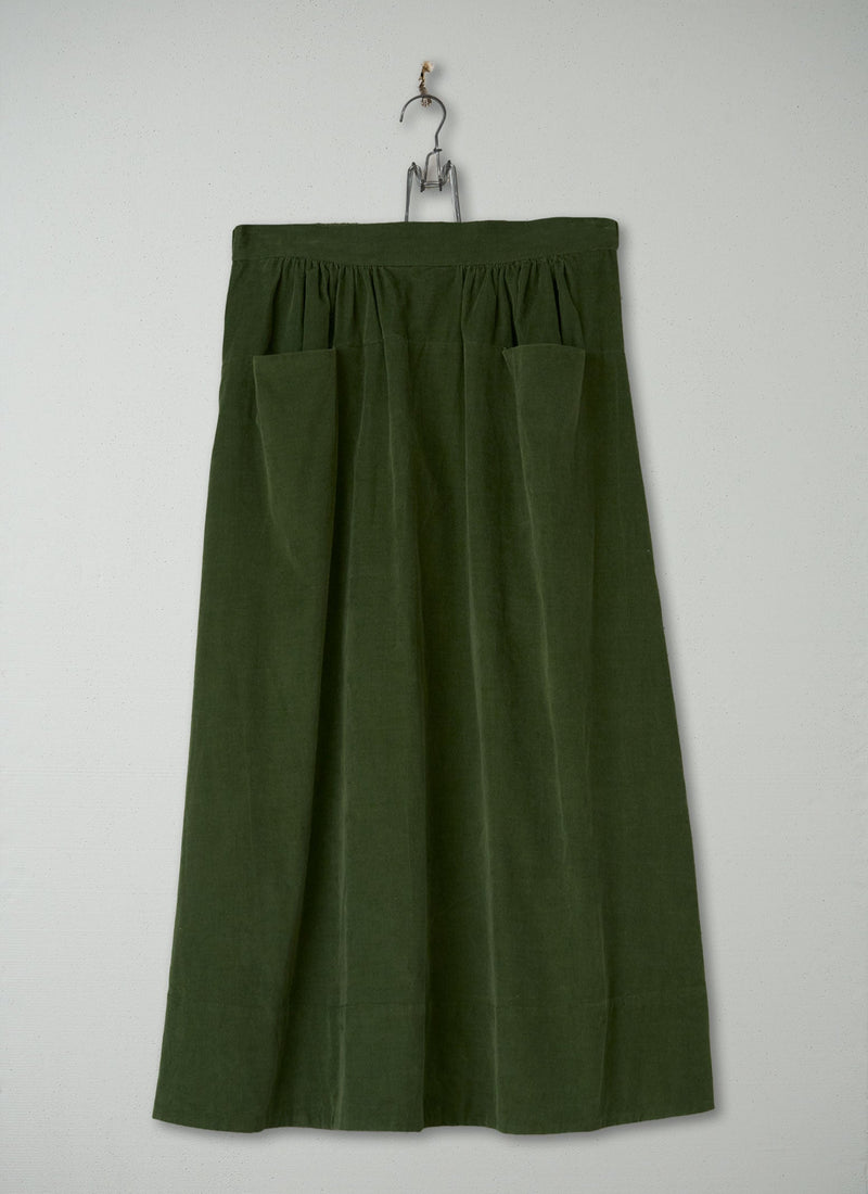 Reworn Needlecord Skirt Size 16 (221) | Black Forest