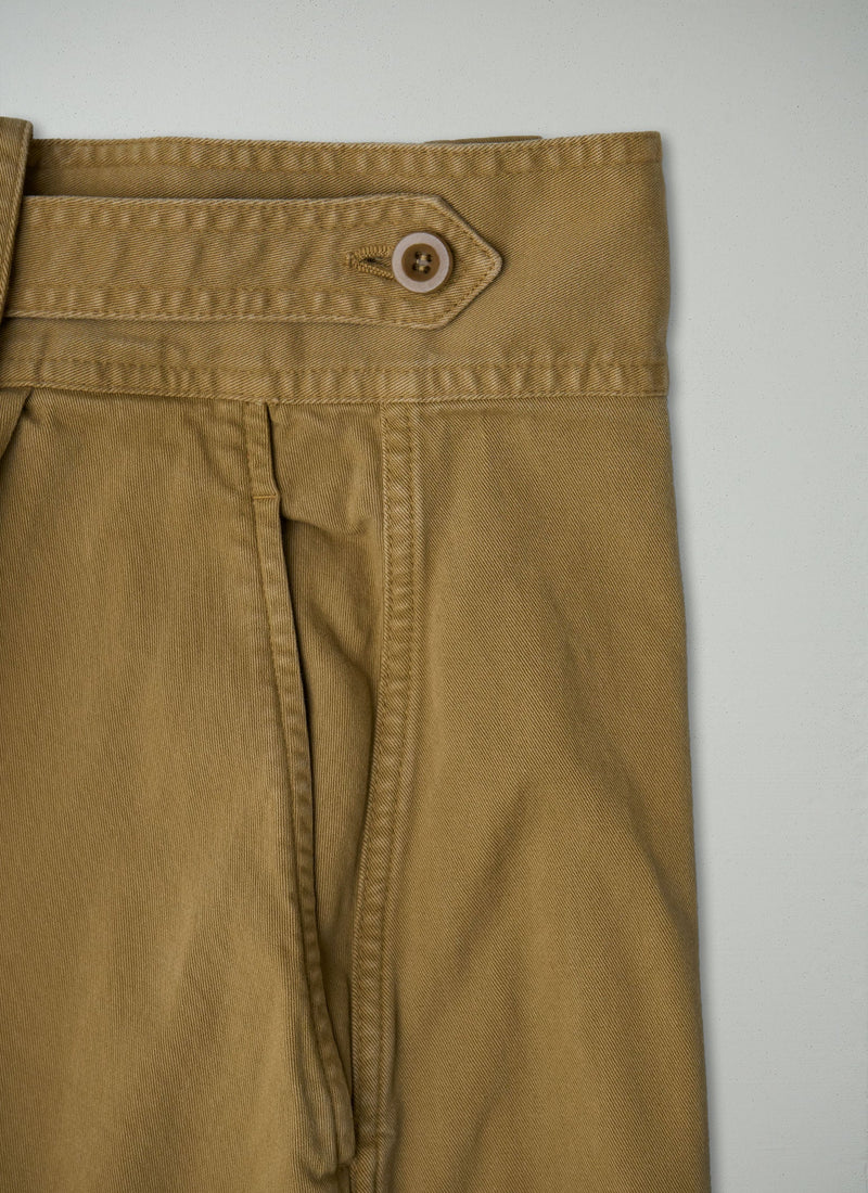 Reworn Wrap Belt Cotton Skirt Size 14 (249) | Harvest