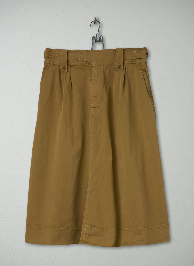 Reworn Wrap Belt Cotton Skirt Size 14 (249) | Harvest