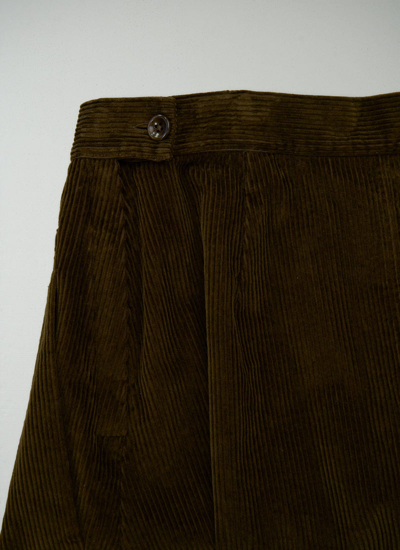 Reworn Cord Skirt Size 6 (278) | Conker